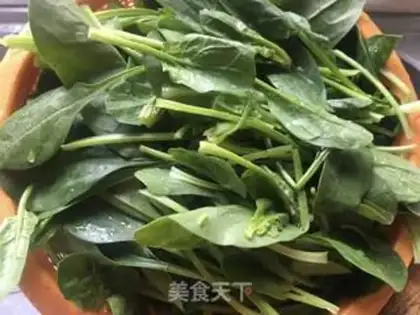 Make Spinach fried liver step 0