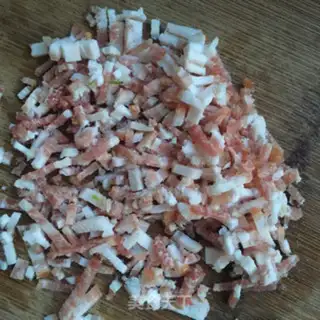 Make Seat bacon fried rice step 4