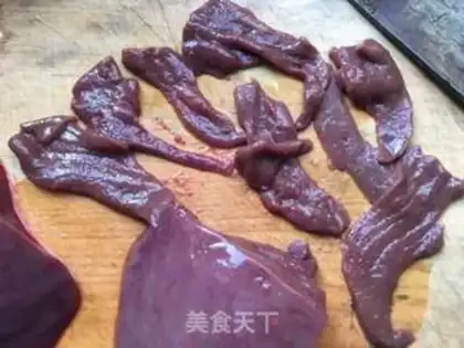 Make Spinach fried liver step 2