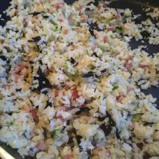 Make Seat bacon fried rice step 9