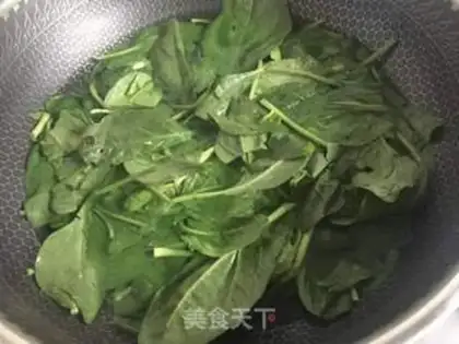 Make Spinach fried liver step 6