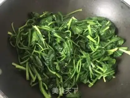 Make Spinach fried liver step 7