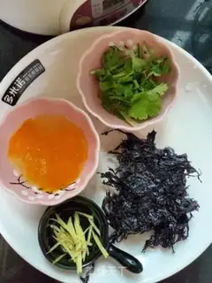 Make ♪ Purple omelet soup ♪ step 0