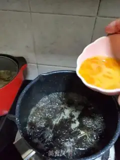 Make ♪ Purple omelet soup ♪ step 3