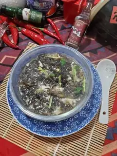 Make ♪ Purple omelet soup ♪ step 5