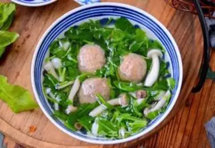 Make Beef vealball mushroom soup step 6