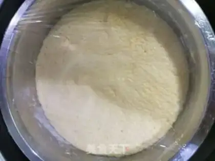 Make Chicken-cooked monkey mushroom cake step 9