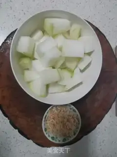 Make Shrimp-skin-burning melon step 1