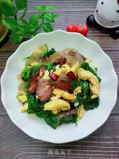 Make Pinky spinach step 17