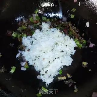 Make Plum and sausage fried rice step 6