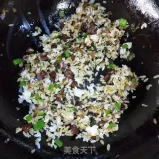 Make Plum and sausage fried rice step 7