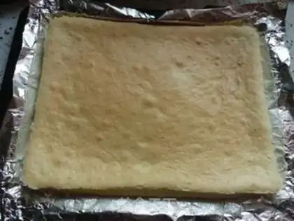 Make Baked sponge cake step 4