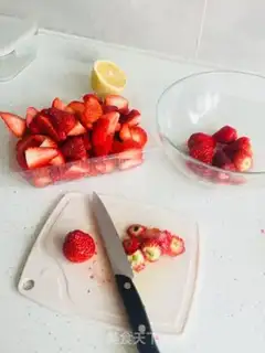 Make Sweet sour and sweet with strawberry sauce step 1