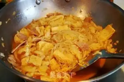 Make Sour pork stew and tofu step 5