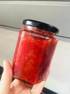 Make Sweet sour and sweet with strawberry sauce step 8