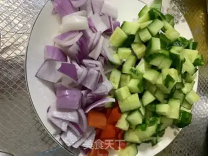 Make Emerald green shrimp step 1