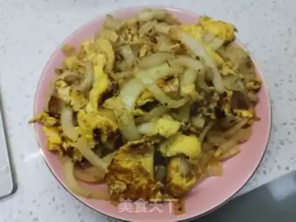 Make Onion fried eggs step 7