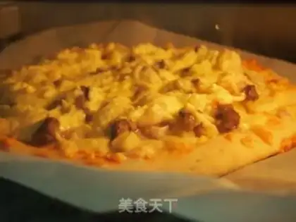 Make Black pepper beef shrimp pizza step 8