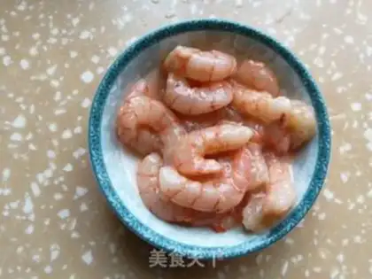 Make Shrimp fried blue step 0