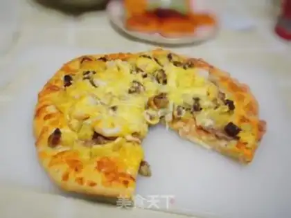 Make Black pepper beef shrimp pizza step 10