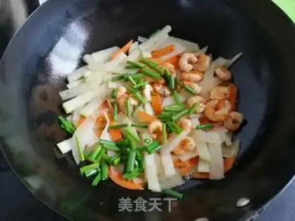 Make Shrimp fried blue step 3