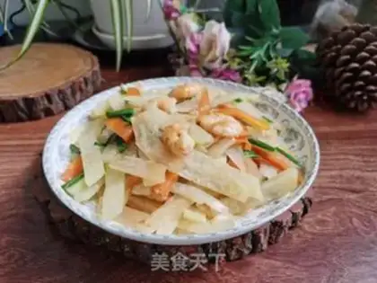 Make Shrimp fried blue step 4