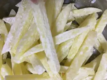 Make Homemade gold fries step 1