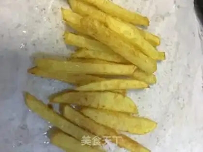 Make Homemade gold fries step 2