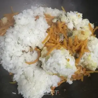 Make Pumpkin rice step 5
