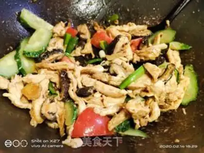 Make Frozen cucumber, chicken gravy step 5