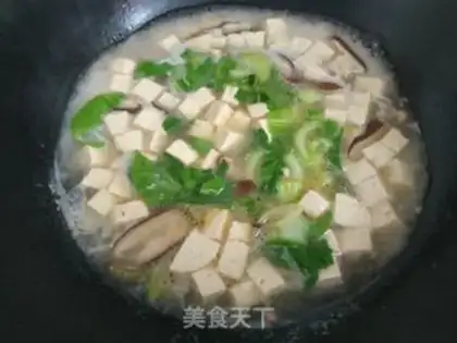 Make Soup with mushrooms and tofu step 7