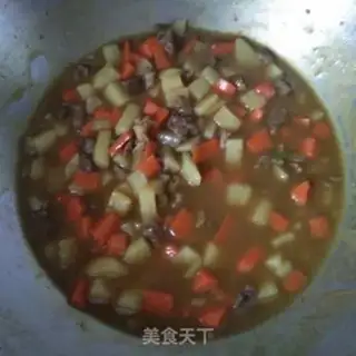 Make Curry beef rice step 7