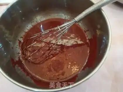 Make Red velvet cheesecake step 4