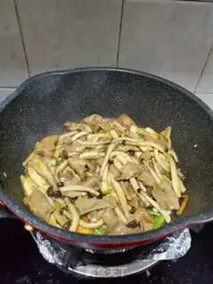 Make Duck chest fried crab mushrooms step 13