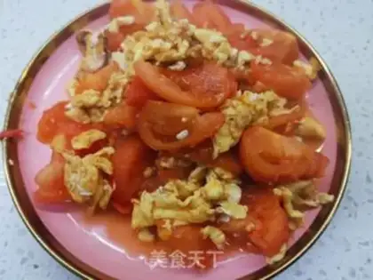 Make Tomato fried eggs step 6