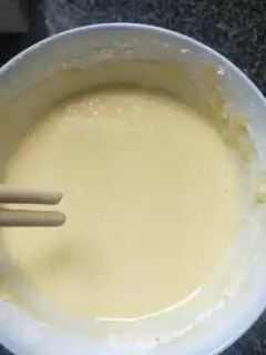 Make Honey milk eggcake step 1