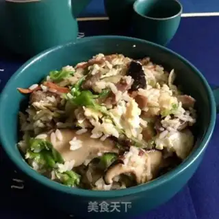 Make Plum mushroom fried rice step 20