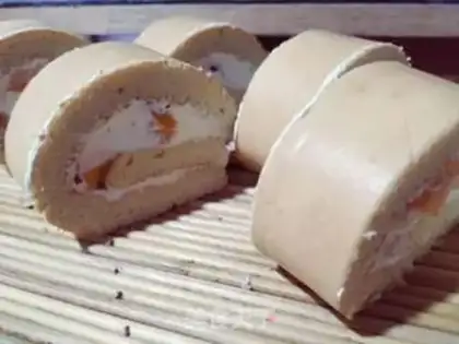 Make Mango egg rolls step 7