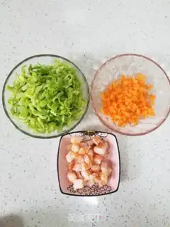 Make Shrimp and vegetable congee step 2