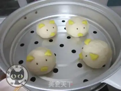 Make Flower buns step 3