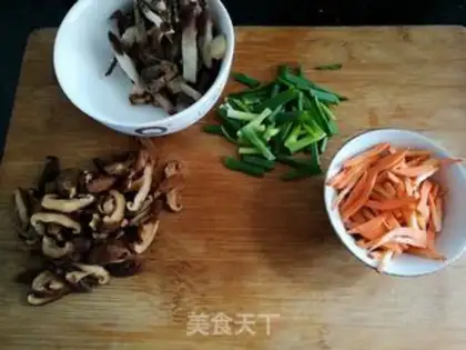 Make Seed head fried cake step 1