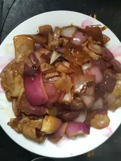 Make Onion fried meat step 2