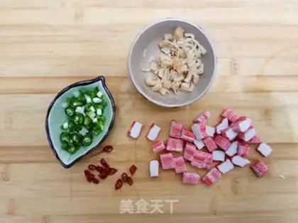 Make Crab willow tofu step 4