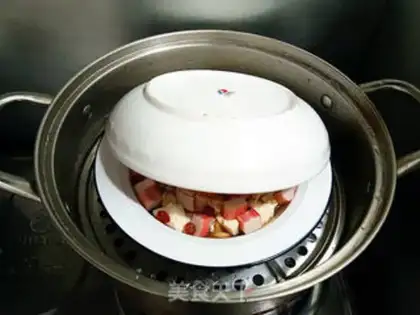 Make Crab willow tofu step 6