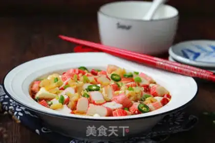 Make Crab willow tofu step 8