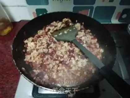 Make The radish egg sauce noodles step 8