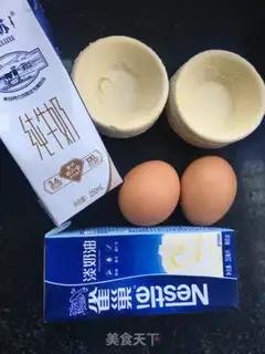 Make Milk and eggs step 0