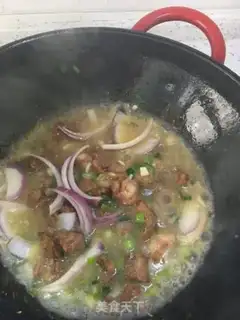 Make Onion fried lamb step 8