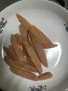 Make Ham sausages and eggs step 0
