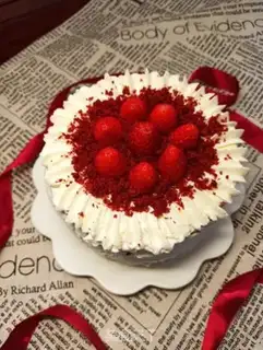 Make Red velvet cream cake step 8